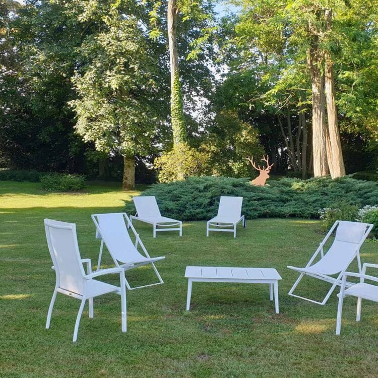 044-Garden lounge with deer